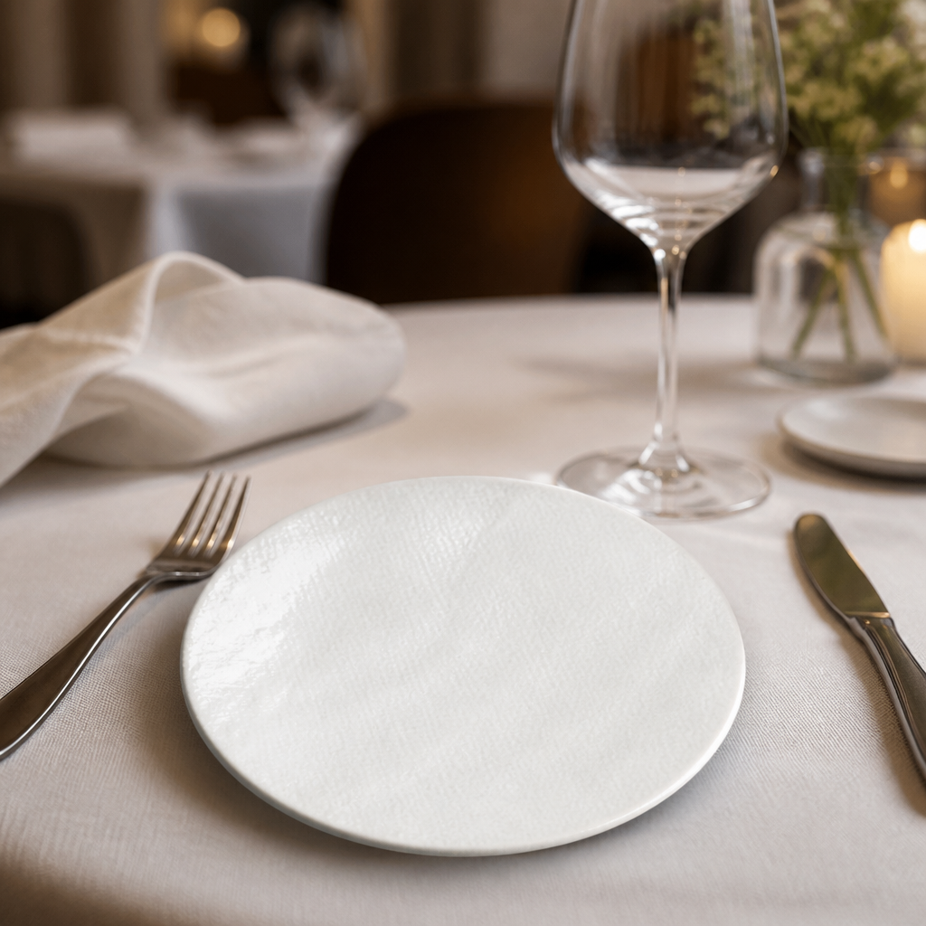 Commercial Porcelain Coupe Plates 180mm 6 Pack