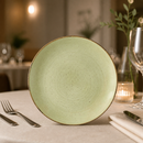 Commercial Stonecast Raw Green Coupe Plates 260mm 12 Pack