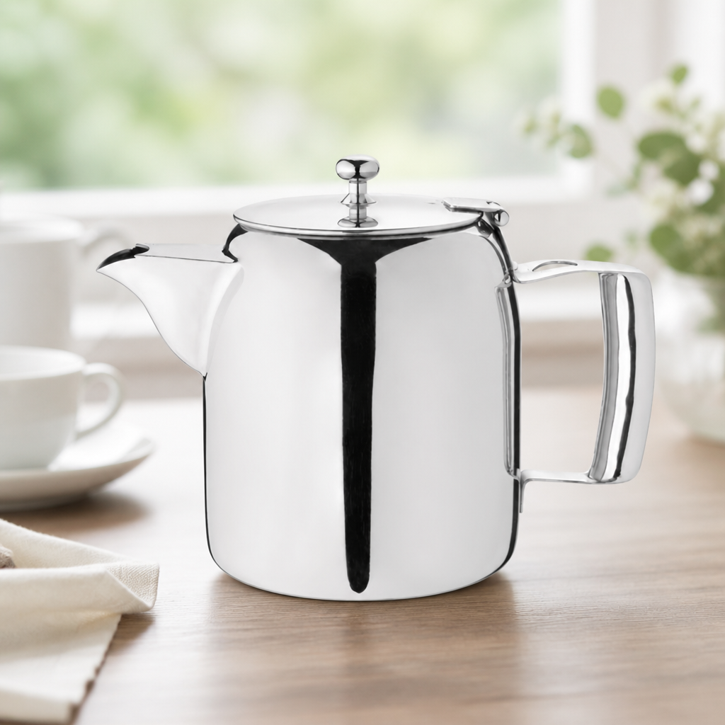 Commercial Stainless Steel Teapot 910ml Non-Drip Spout
