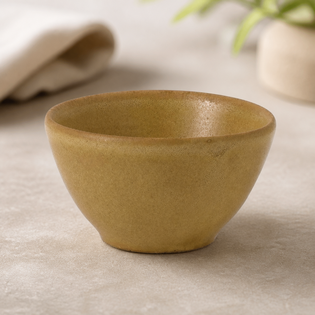 Commercial Porcelain Dip Pots 110ml - 12 Pack Sand Color