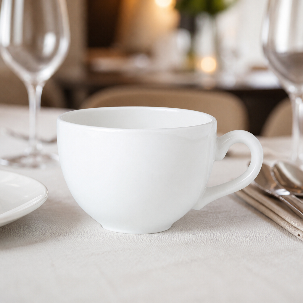 Commercial 227ml Low Empire Tea Cups - 36 Pack