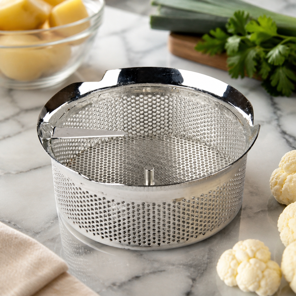 Commercial 3mm sieve for triturator food preparation tool