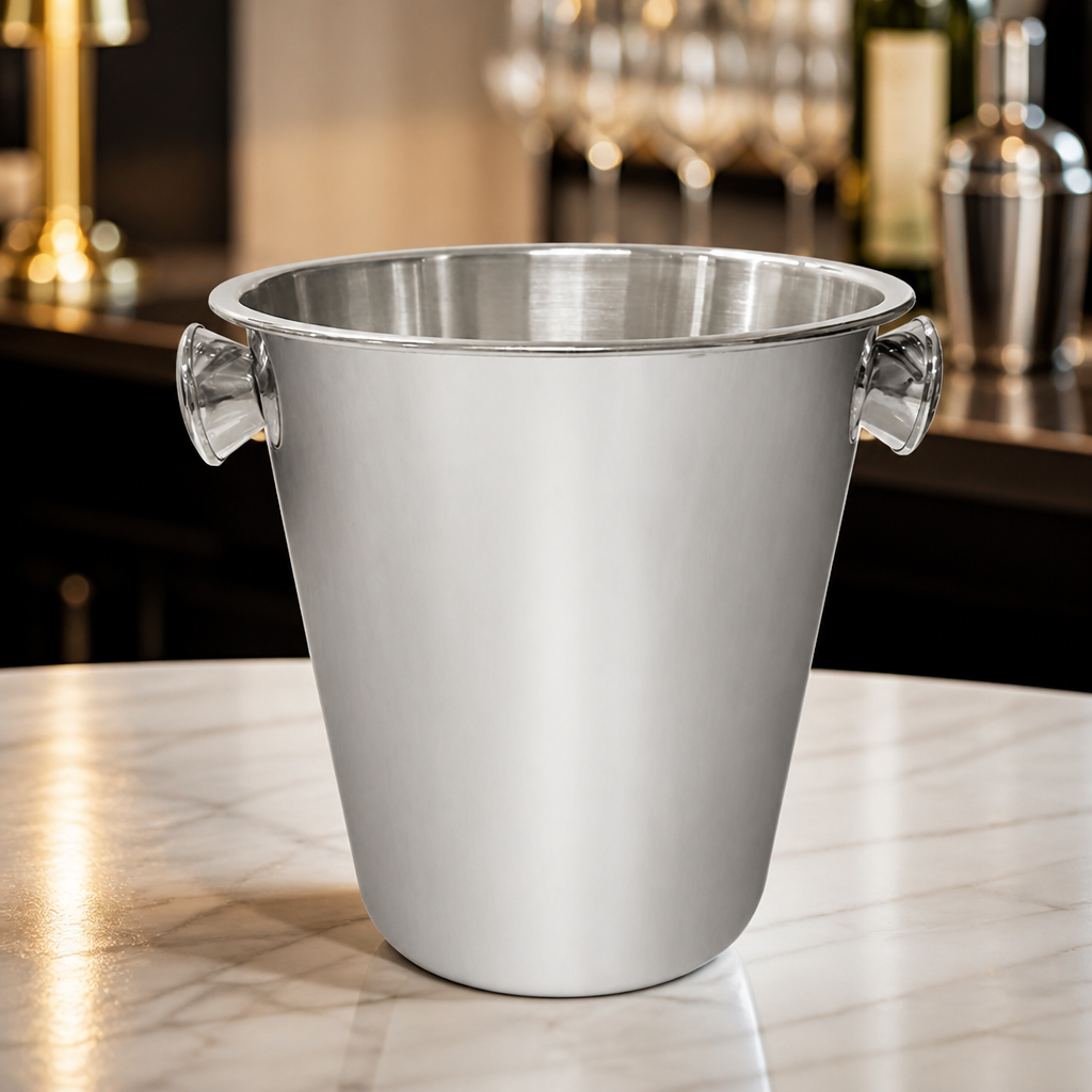 4.59Ltr Commercial Stainless Steel Wine Bucket with Handles