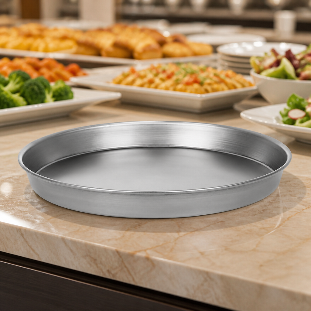 12-Inch Commercial Deep Dish Pizza Pan Non-Stick Black Iron