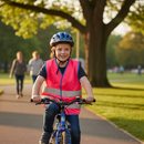 Premium High-Visibility Waistcoat for Kids - Lightweight and EN 1150 Certified in Pink, Available in Sizes XS-XL