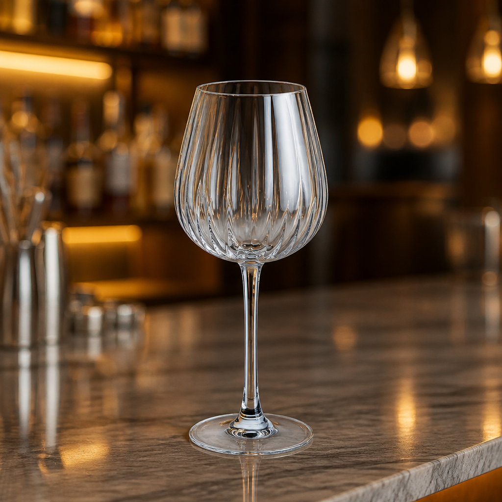 350ml Commercial Swirly Wine Glasses Set of 8 Dishwasher Safe
