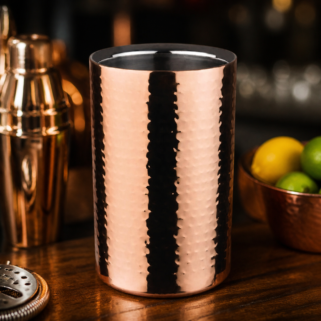 Commercial copper plated wine and champagne cooler 1.5L