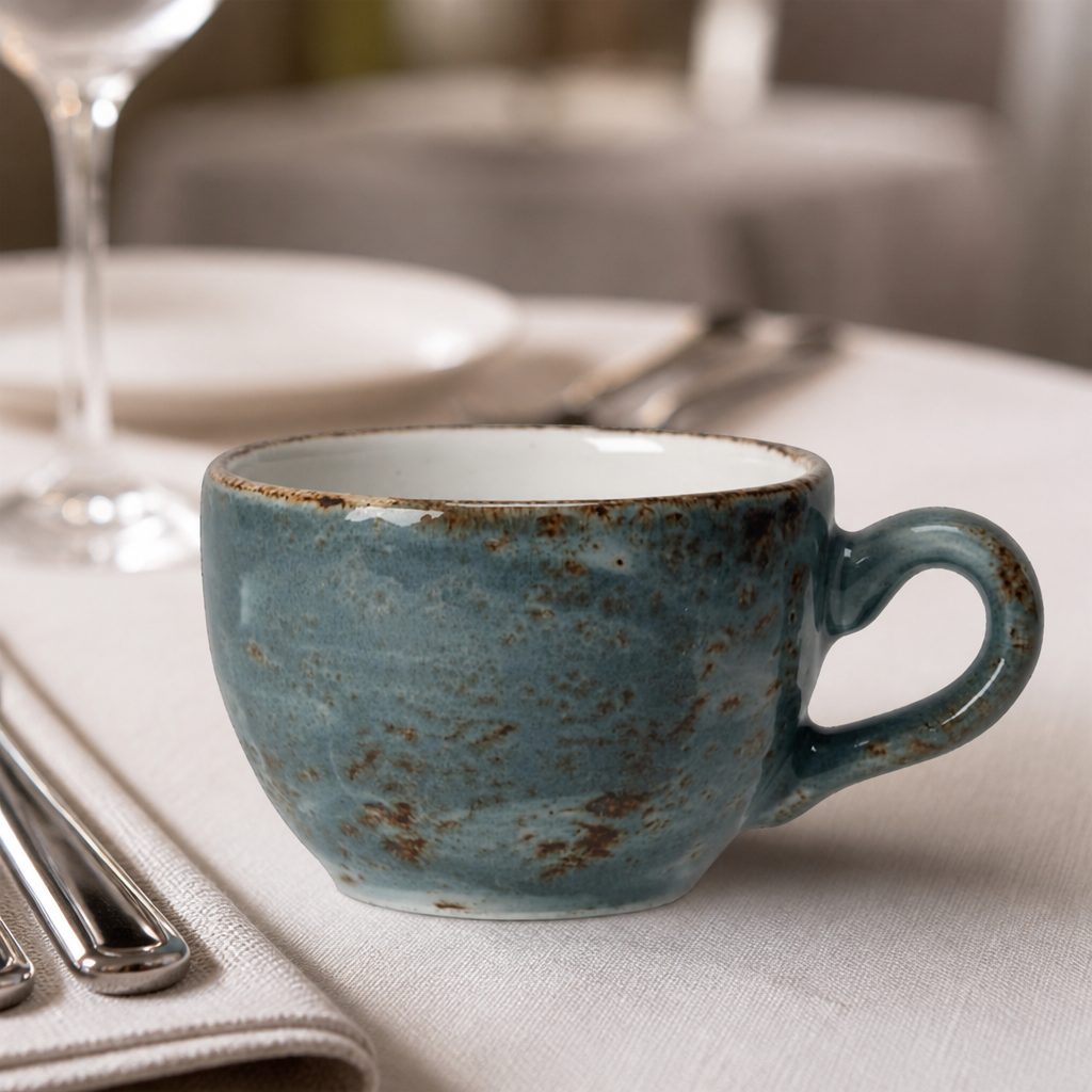 455ml Commercial Stacking Cups - 12 Pack Rustic Design