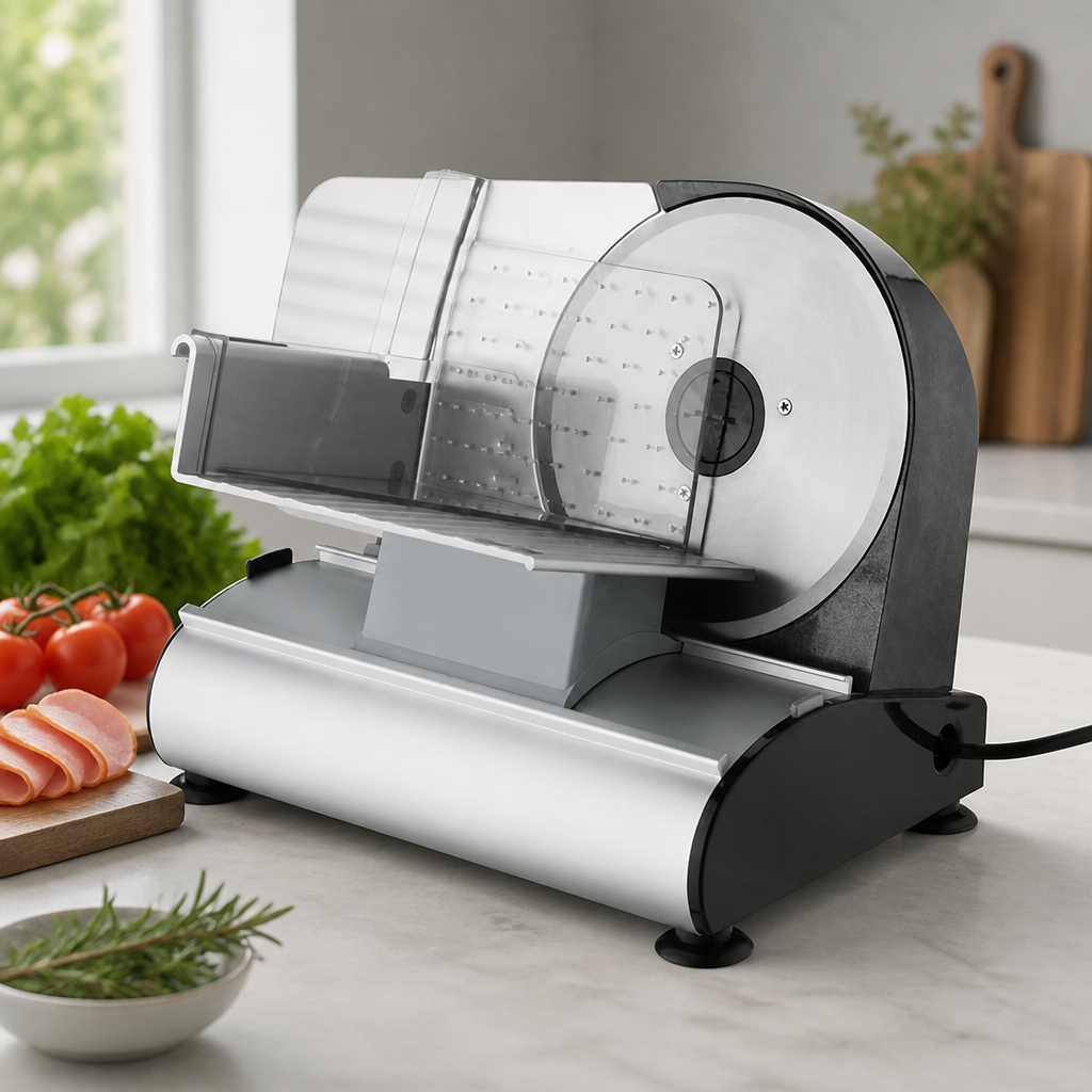 Commercial Meat Slicer 190mm Electric Light Duty Red
