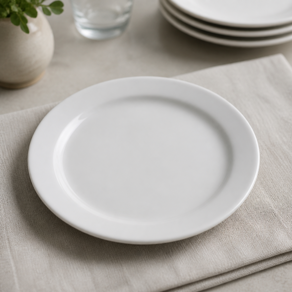 Narrow Rimmed Plates 165mm (12 Pack)