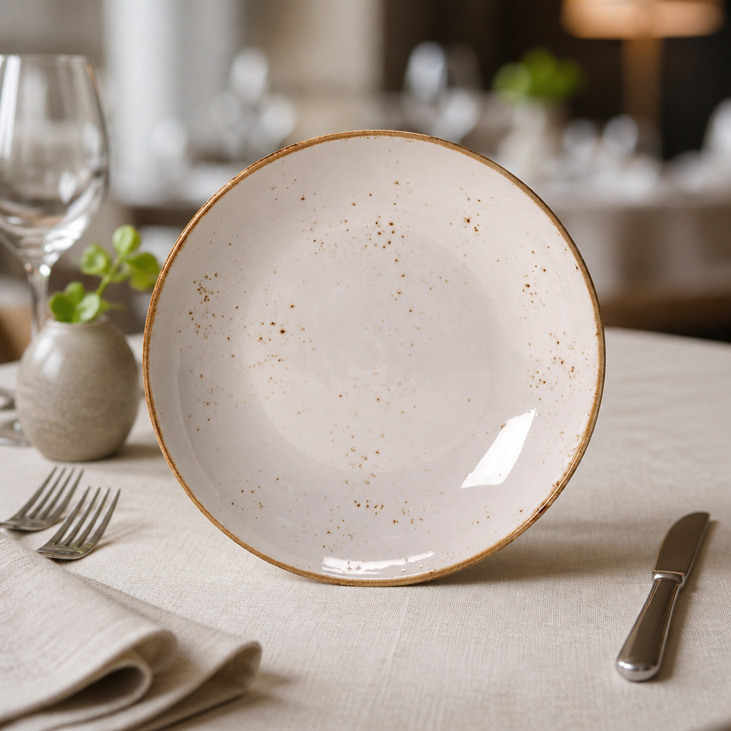 Commercial Coupe Plates 280mm - 12 Pack Porcelain