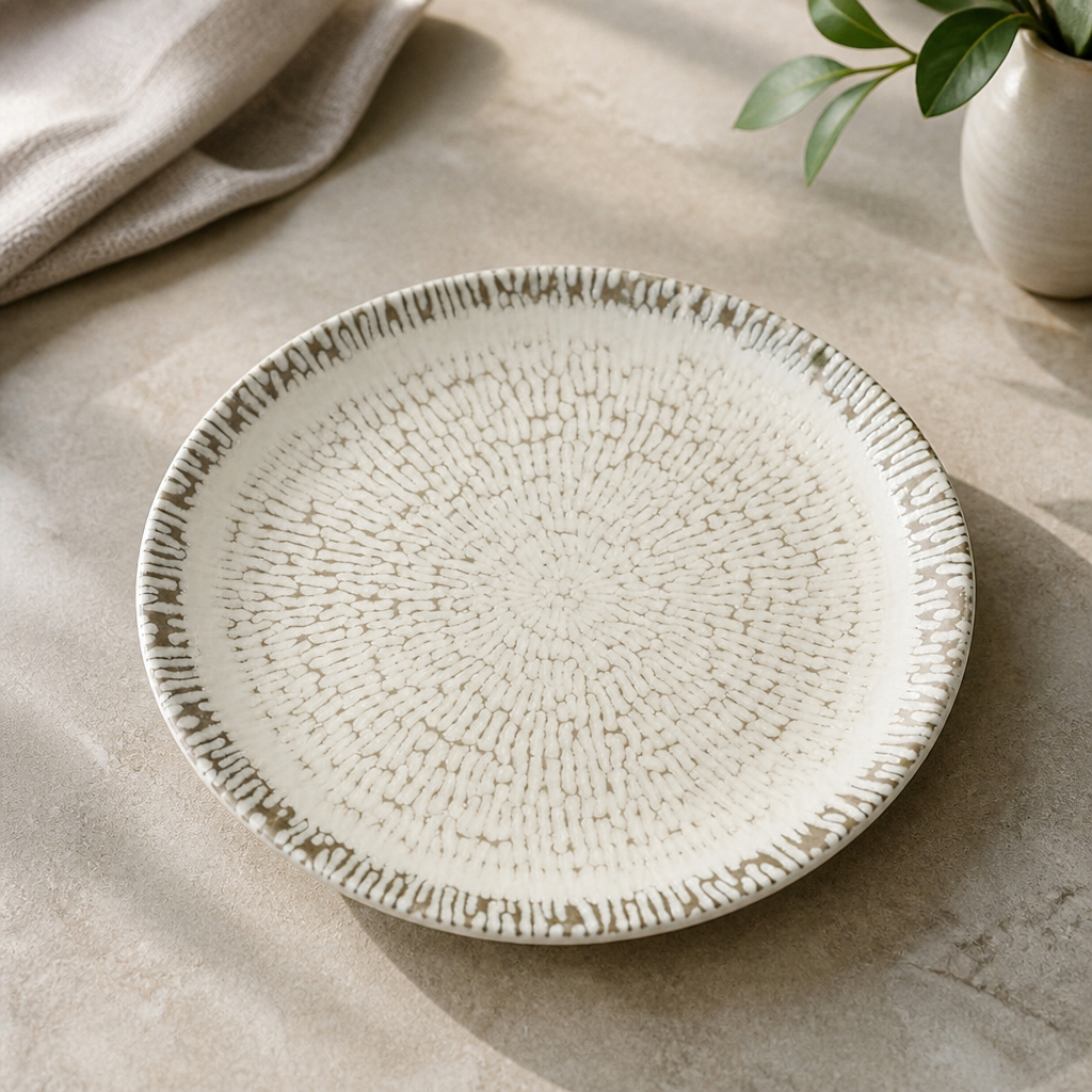 Commercial Coupe Plates 217mm Taupe 12 Pack for Catering