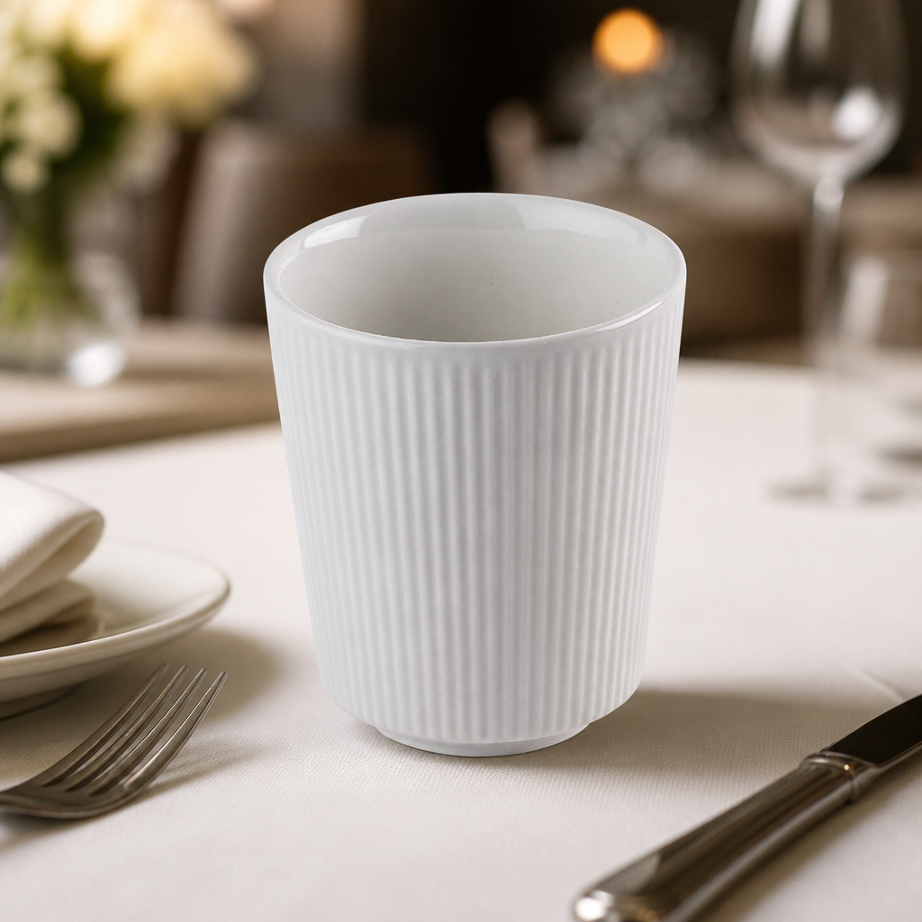 Commercial Unhandled Cups 354ml - 12 Pack Ceramic