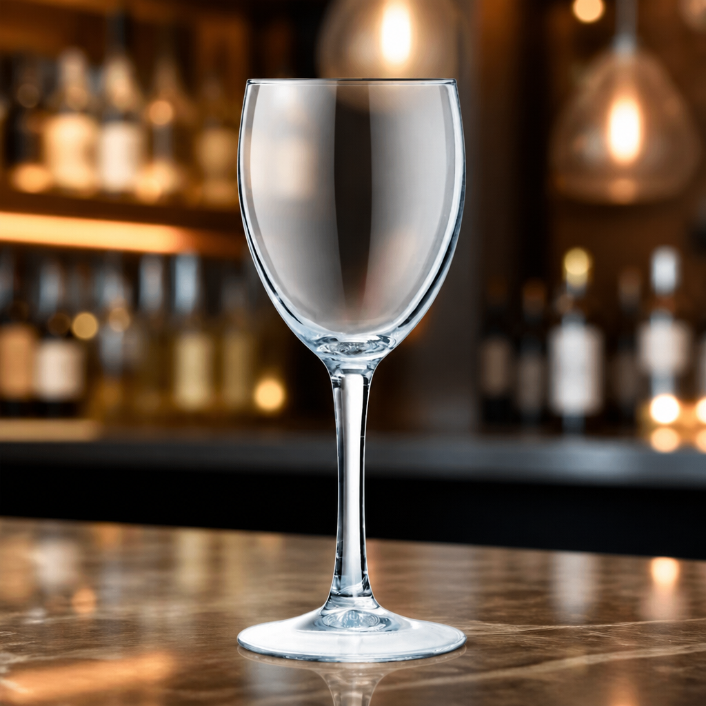 Pack of 24 tempered glass commercial wine glasses 310ml