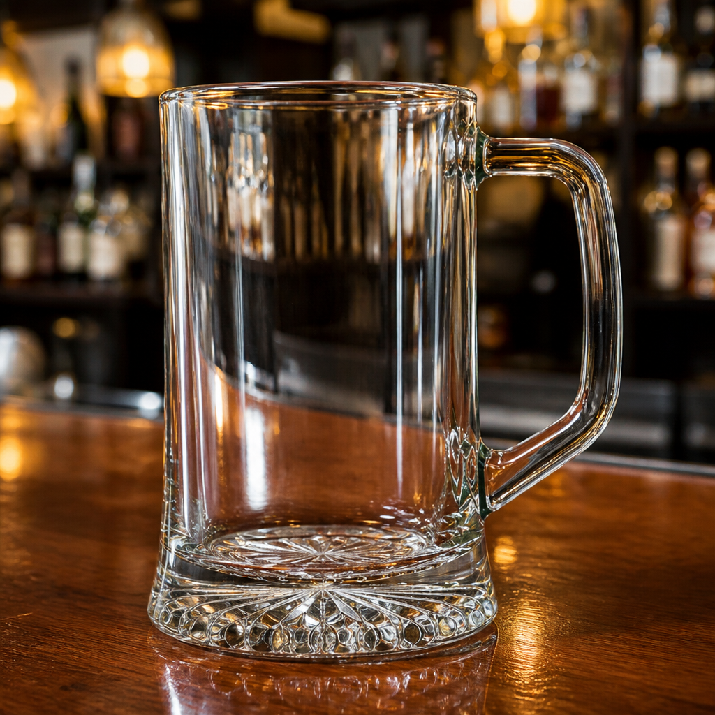 Pack of 6 dishwasher safe 620ml commercial beer mugs