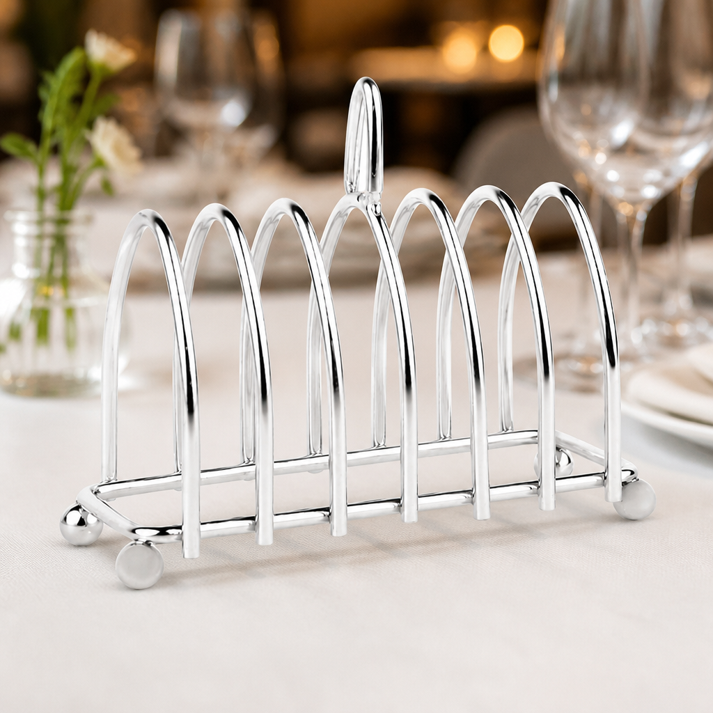 Commercial 6 Slice Wire Toast Rack for breakfast service