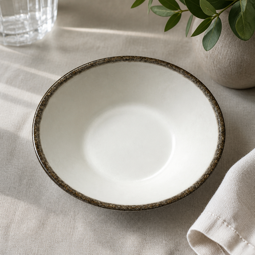 Charcoal Dapple Essence Bowls 140mm - 24 Pack Commercial Crockery