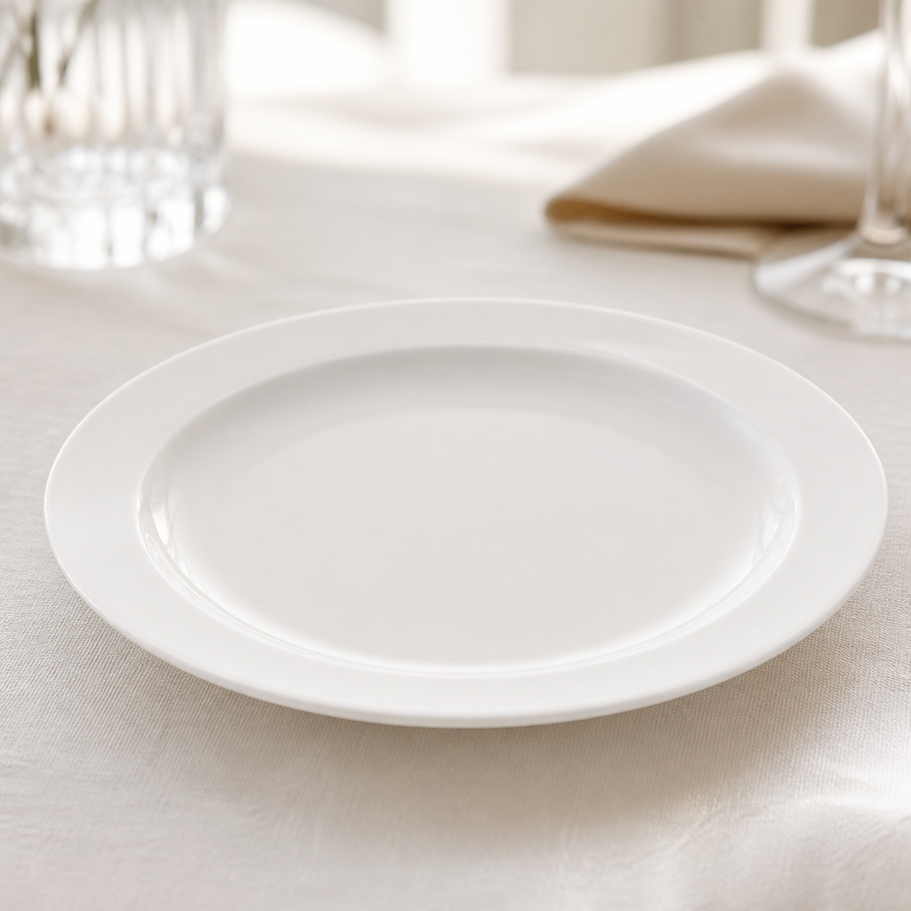 Commercial Pure Narrow Rim Plates 167mm 36 Pack