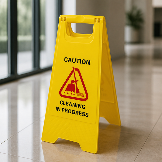 Commercial Wet Floor Safety Sign - Cleaning In Progress 640mm