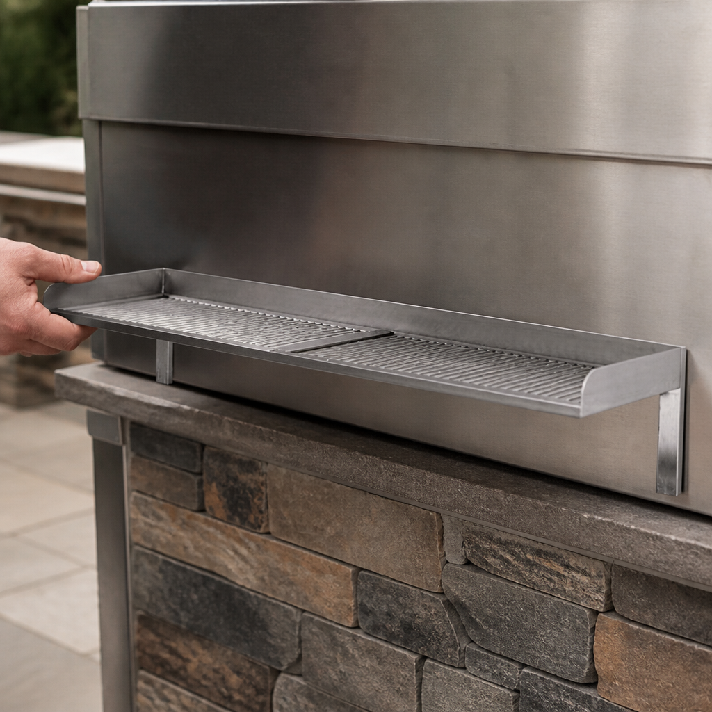 Grill Resting Shelf for enhancing grilling experience