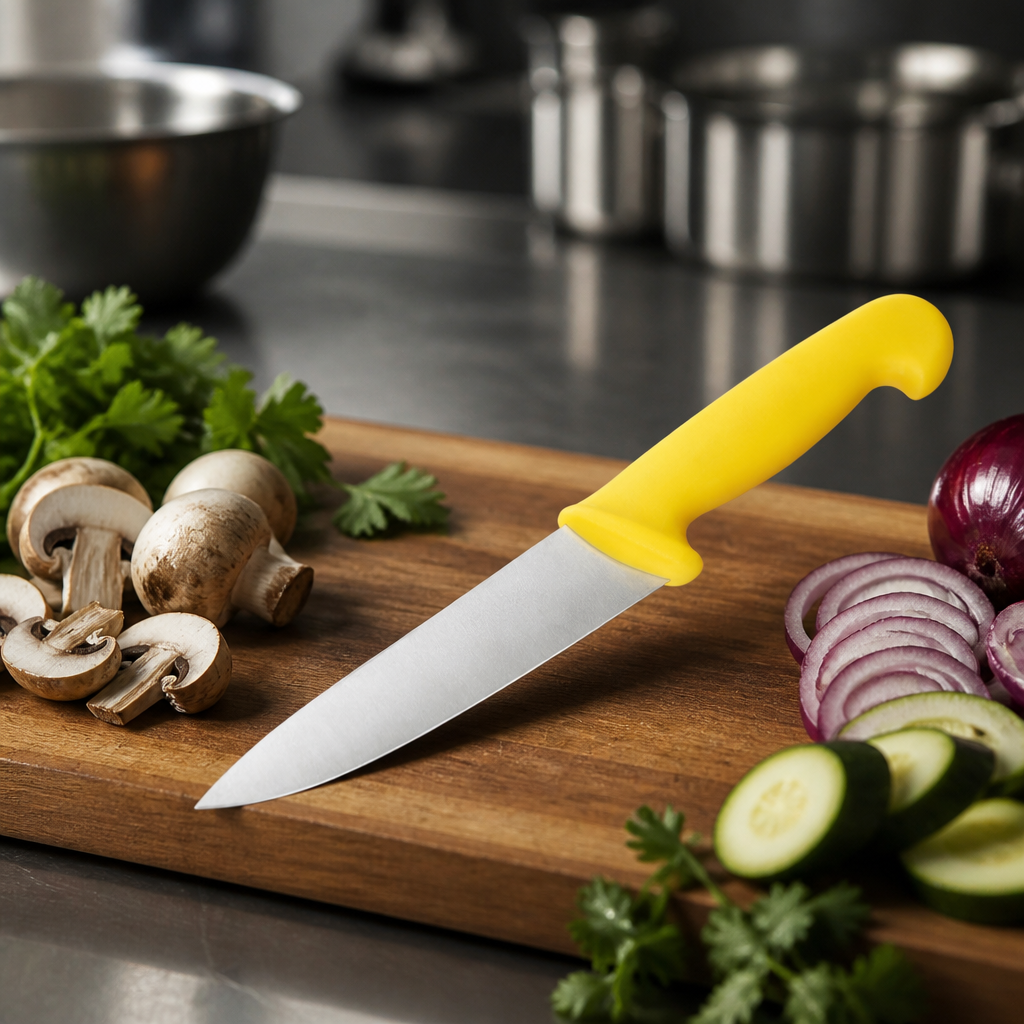 Colour Coded Chef Knife Yellow 15.5cm for Commercial Use
