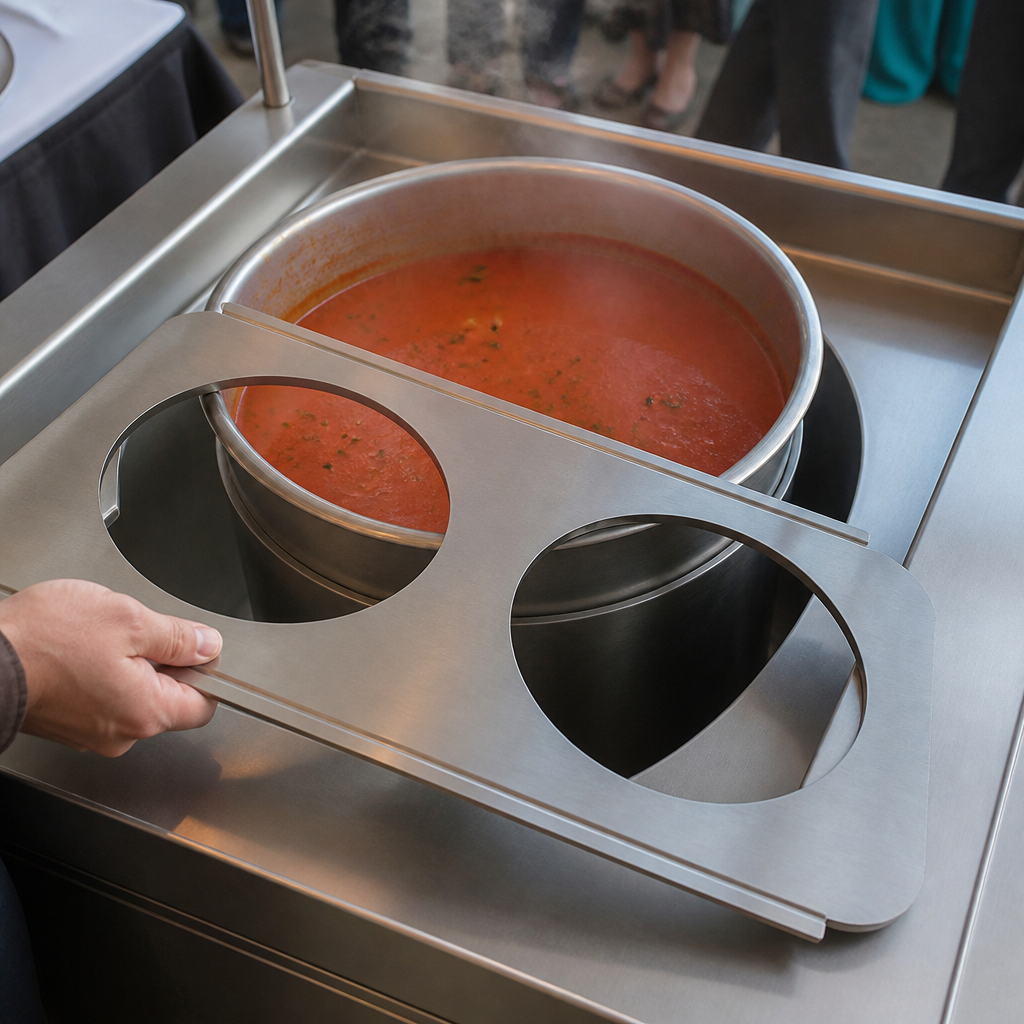 Commercial Soup Kettle Warmer Accessory for Heated Wells