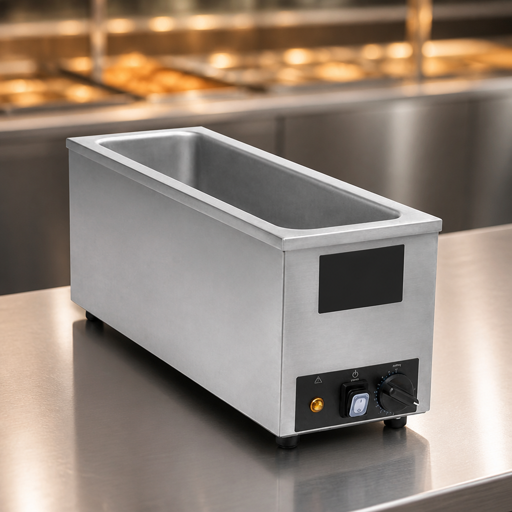 Commercial Countertop Food Warmer 2/4GN in stainless steel