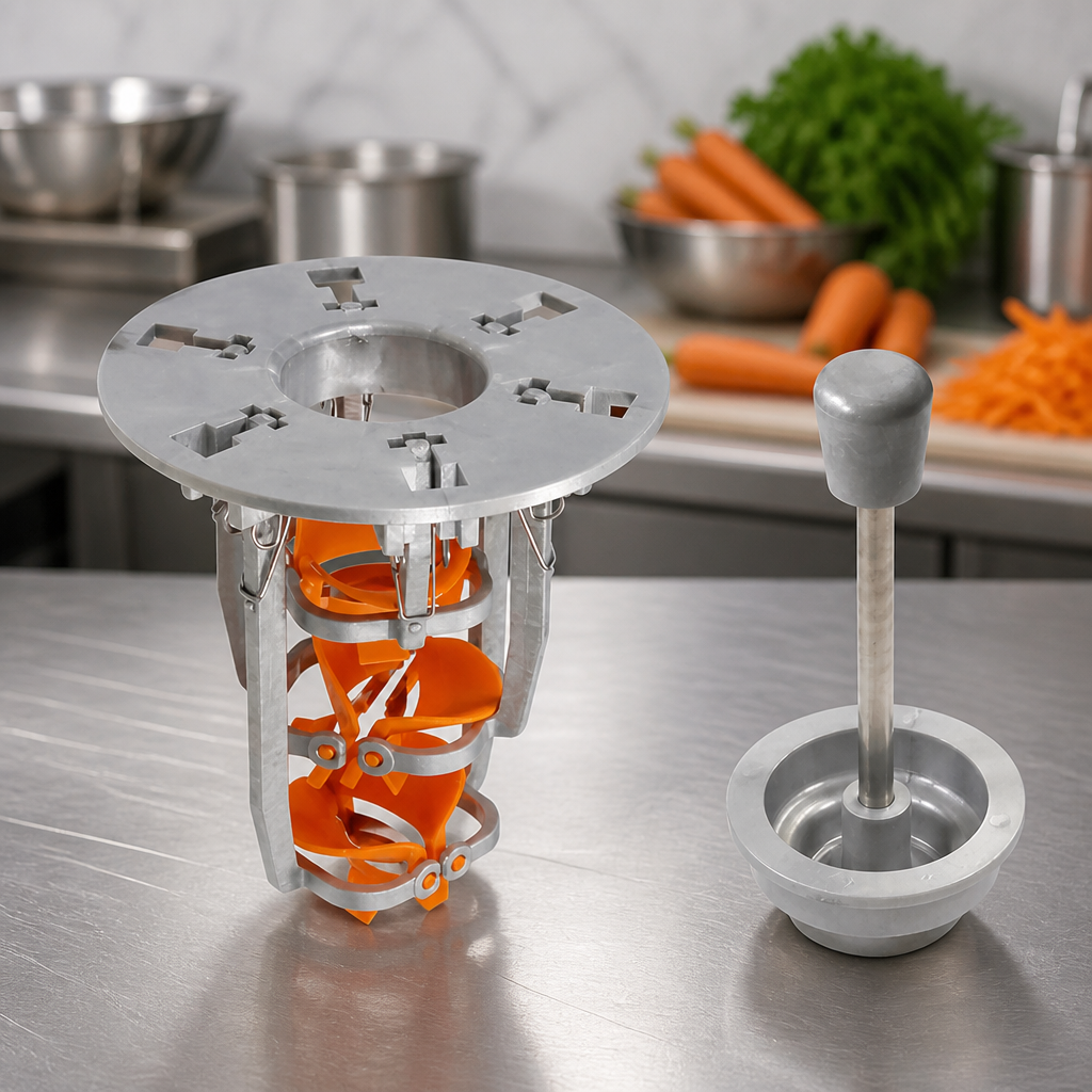 Commercial Carrot Peeler with Stand for Efficient Food Prep