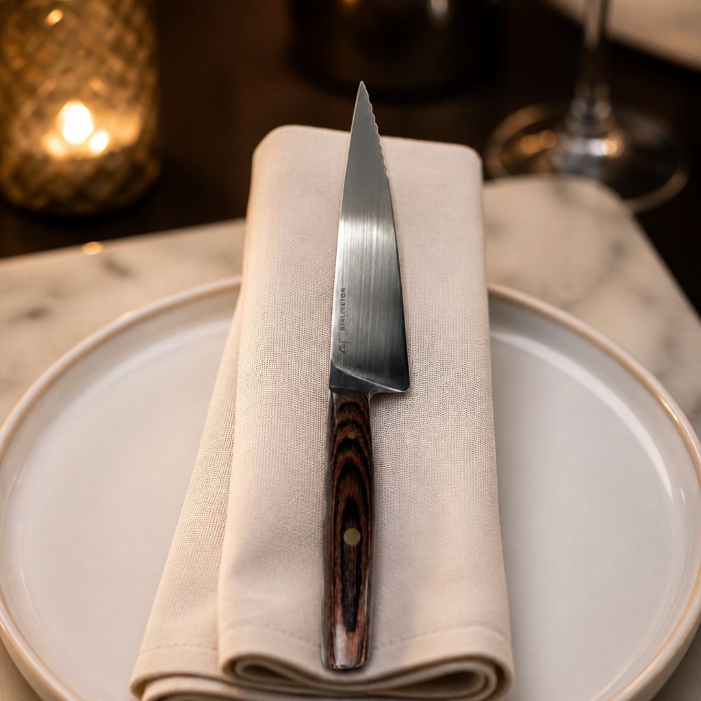 Commercial Steak Knives Set of 6 with Polywood Handles 26cm
