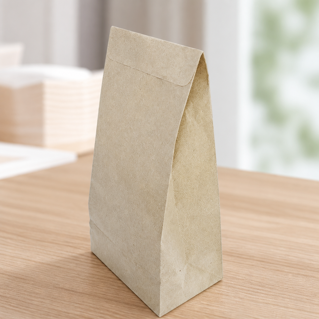 Small Recyclable Sealable Takeaway Bags 250 Pack Paper Bags