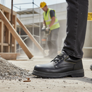 Premium Heavy Duty Black Leather Safety Shoe S3 SRC - Sizes 36-47 for Enhanced Protection and Comfort