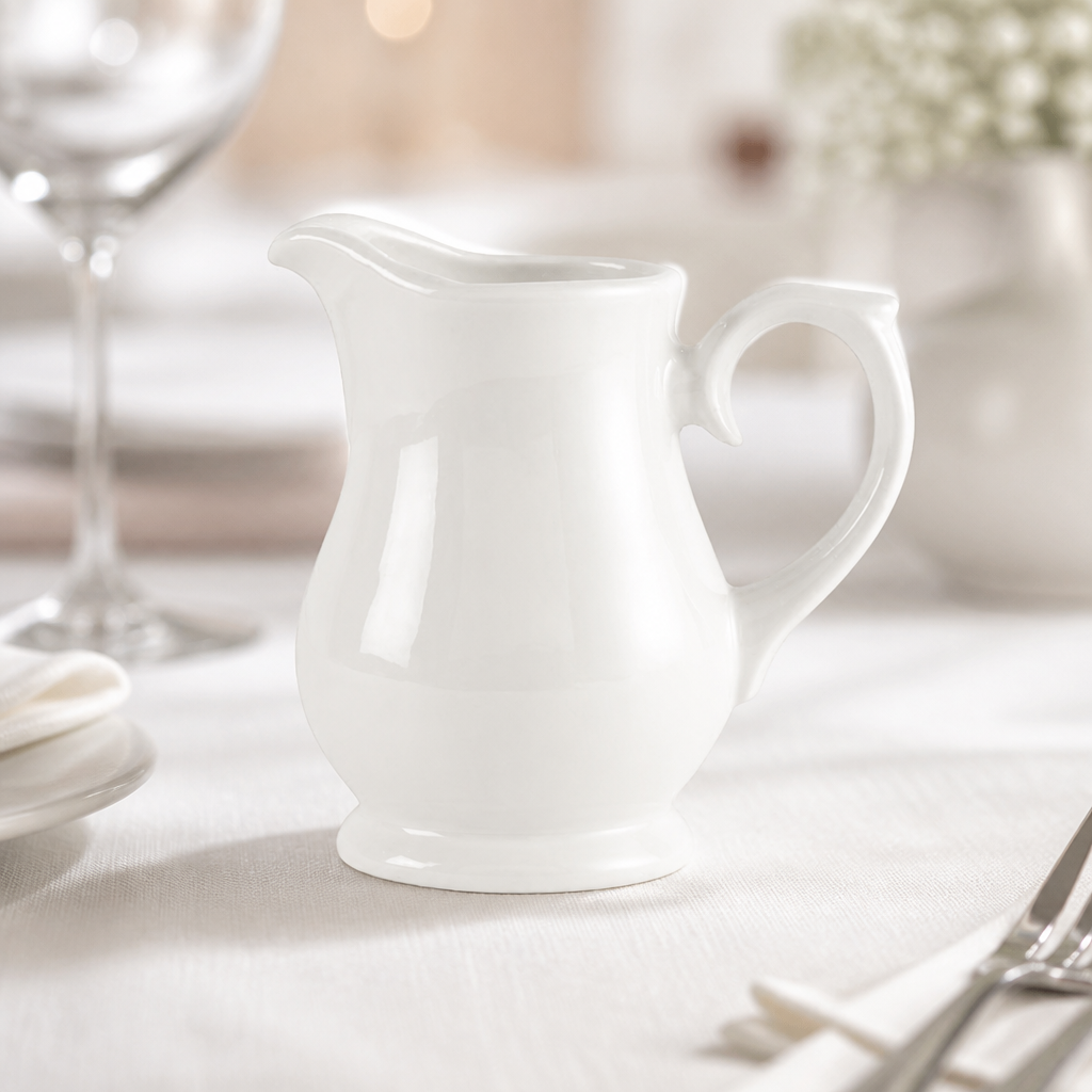 Commercial Whiteware Jugs 142ml Pack of 4 for catering