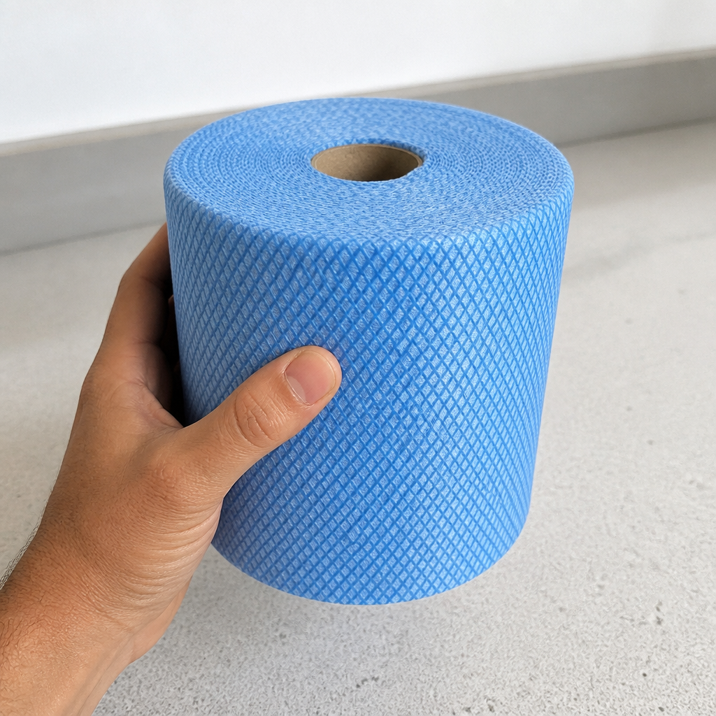 Roll of 2 antibacterial microfibre cleaning cloths