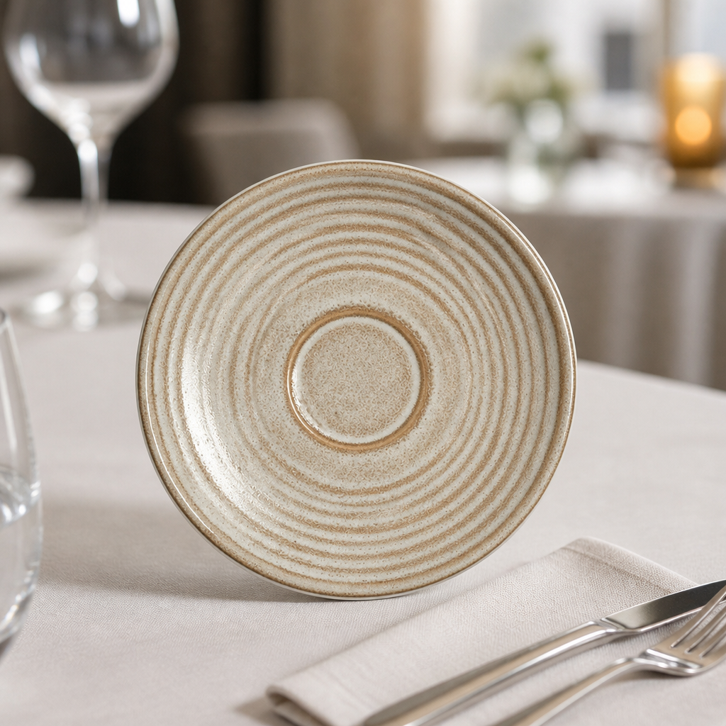 Commercial Round Saucers 162mm Microwave Dishwasher Safe 12 Pack