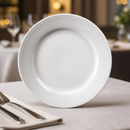 Commercial Wide Rimmed Porcelain Plates 200mm - 12 Pack