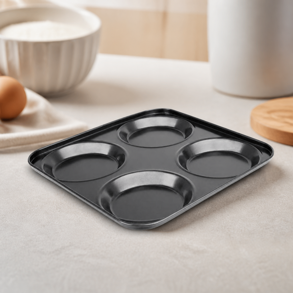 Commercial Non-Stick Pudding Tray 4 Cup Capacity