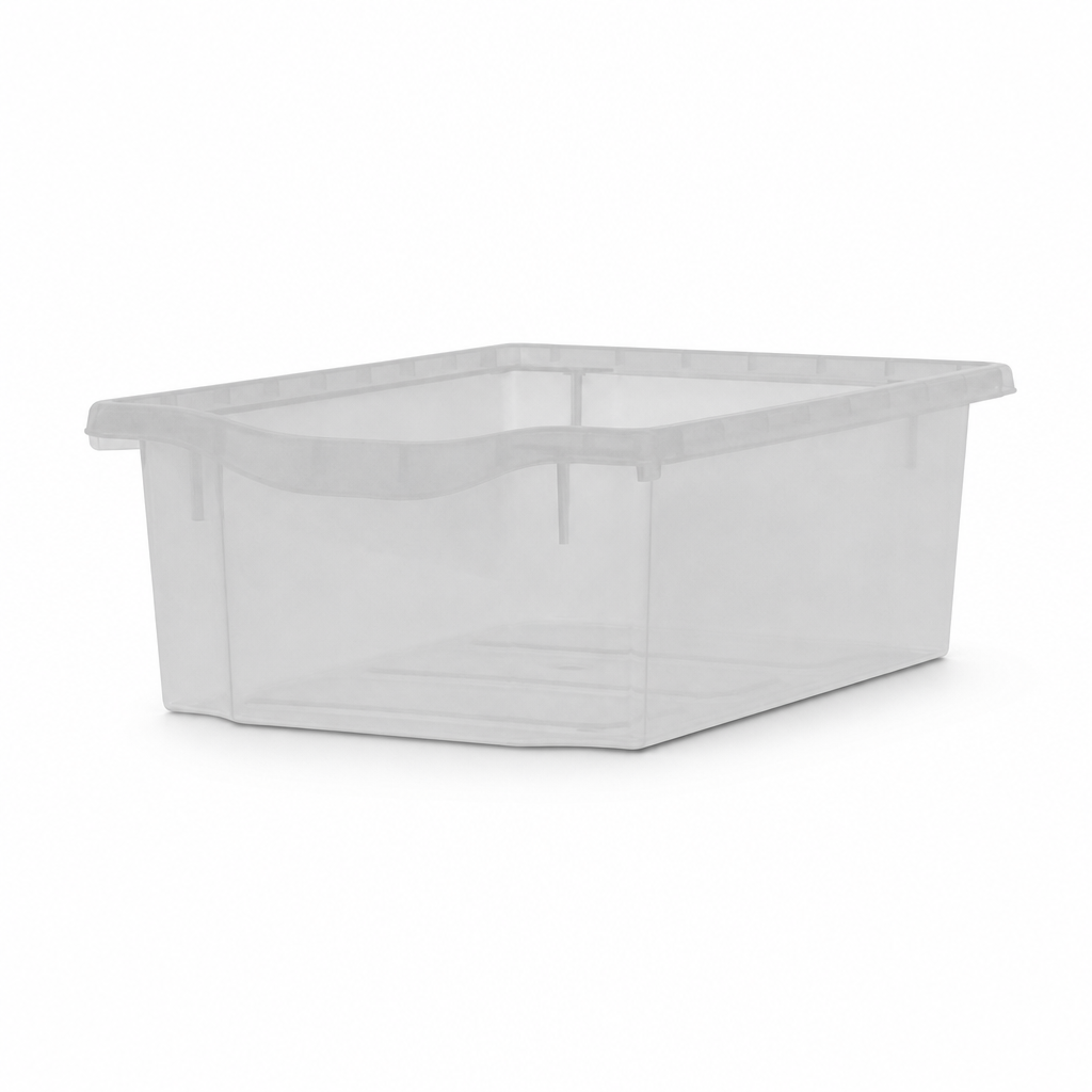 Deep A4 Tinted Plastic Storage Trays 20L Pack of 5