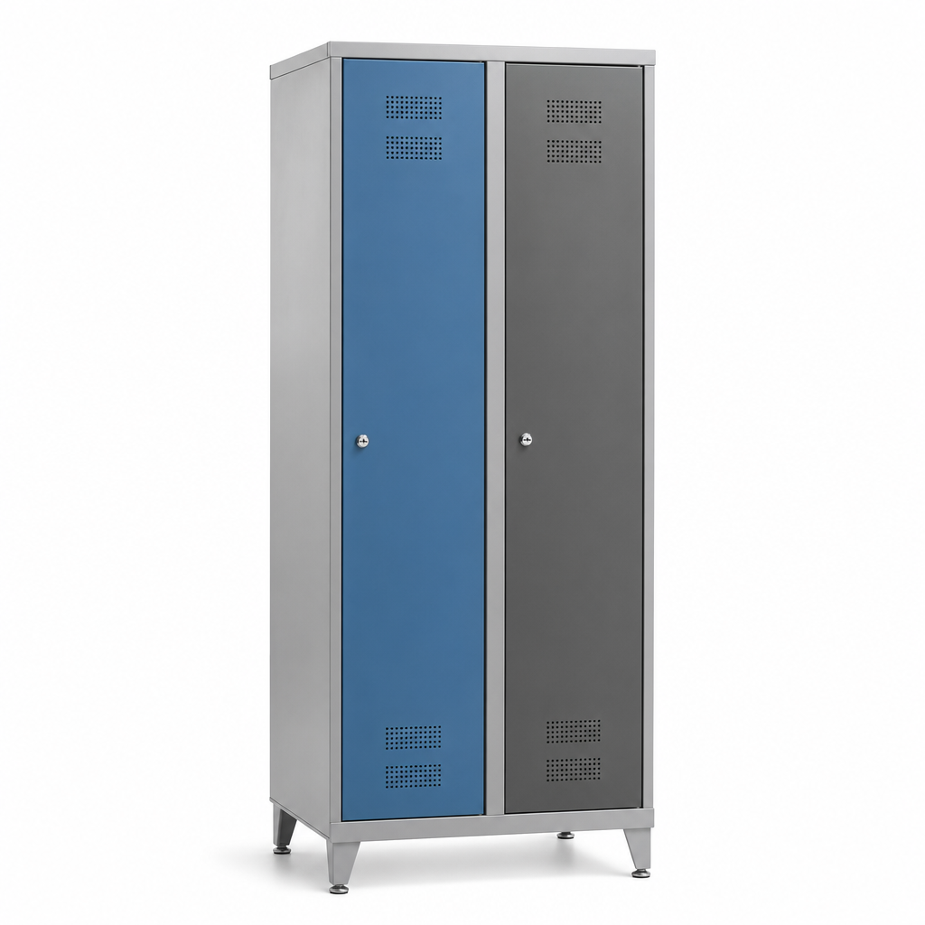 Deep Single Clean and Dirty Metal Locker Cabinet