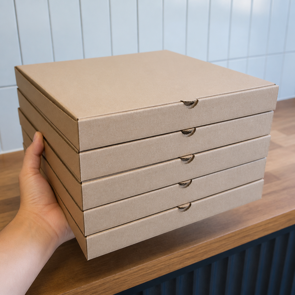 9" compostable pizza boxes 100 pack for takeaway food