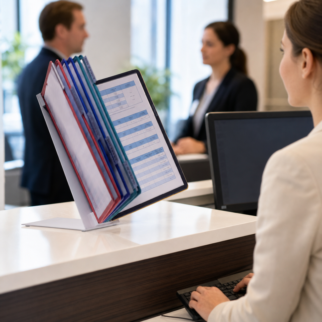 Desktop Display Unit with 10 A4 Pockets