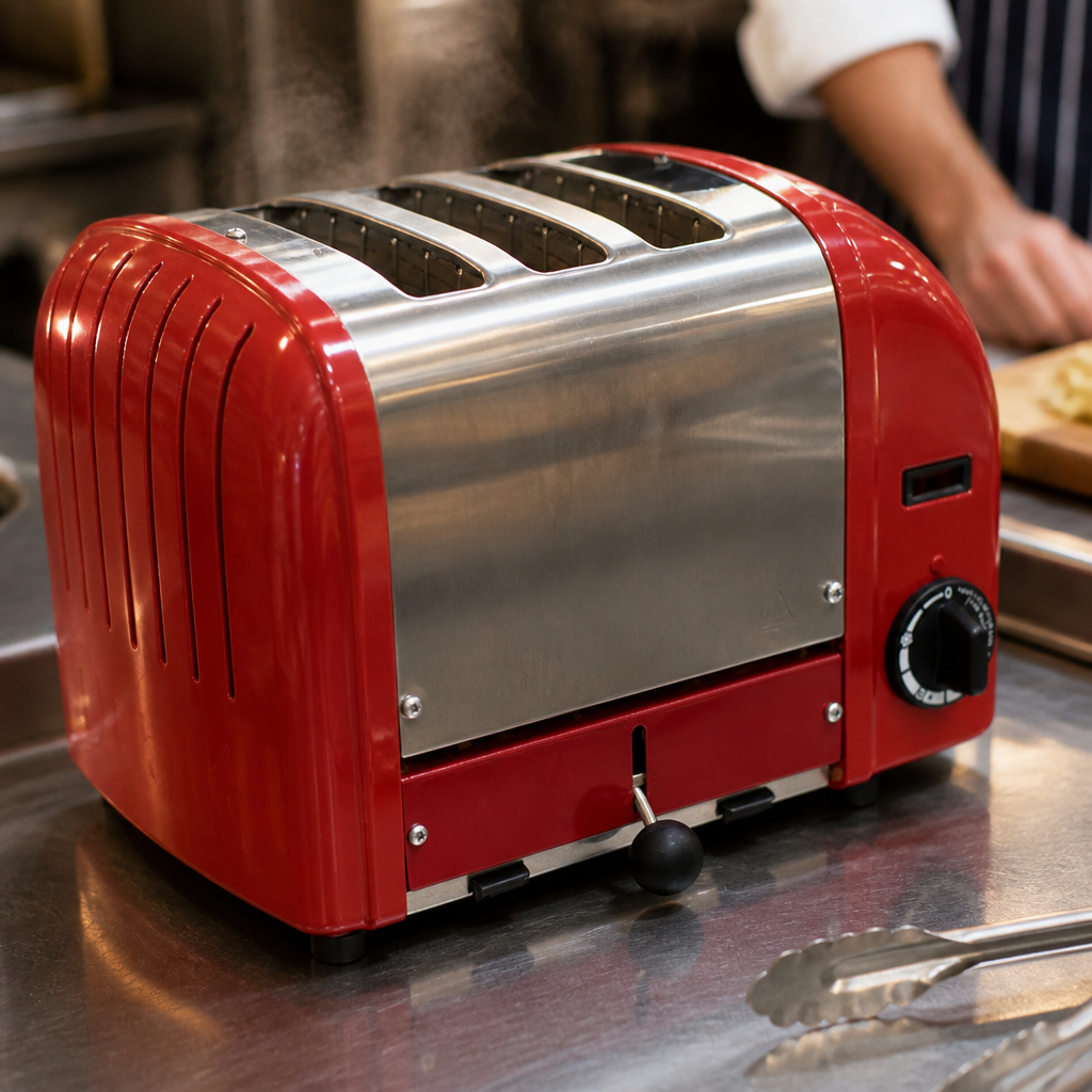 Commercial 3 Slice Vario Toaster with extra wide slots