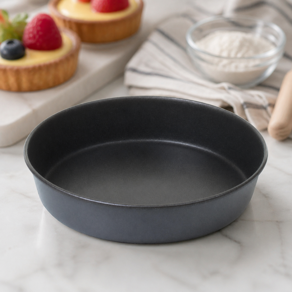 Commercial Non-Stick Mini Flan Moulds 80mm - 12 Pack