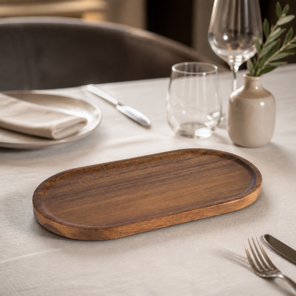Wooden Serving Board 285x155mm for commercial catering use