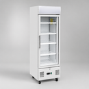 Commercial Upright Display Fridge 218Ltr White Electric