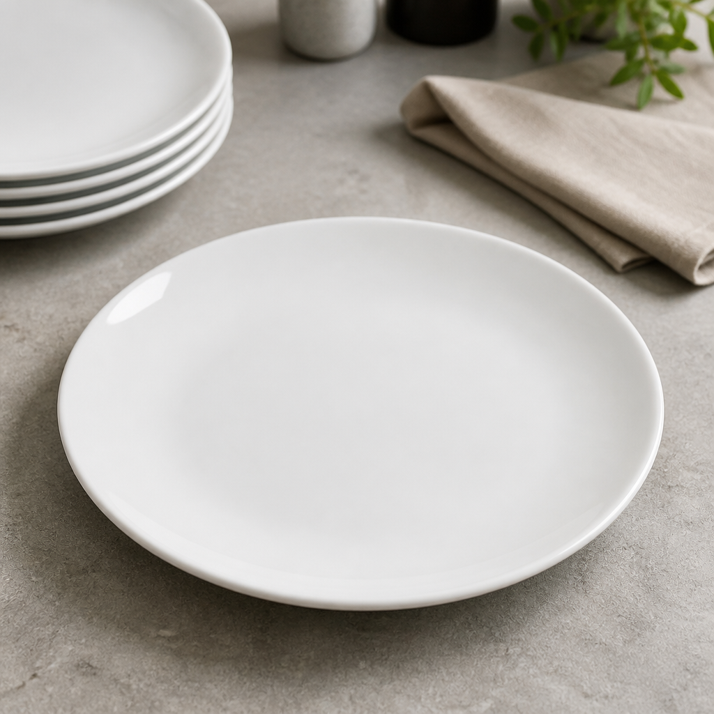 Commercial Coupe Plates 280mm Super Vitrified Porcelain
