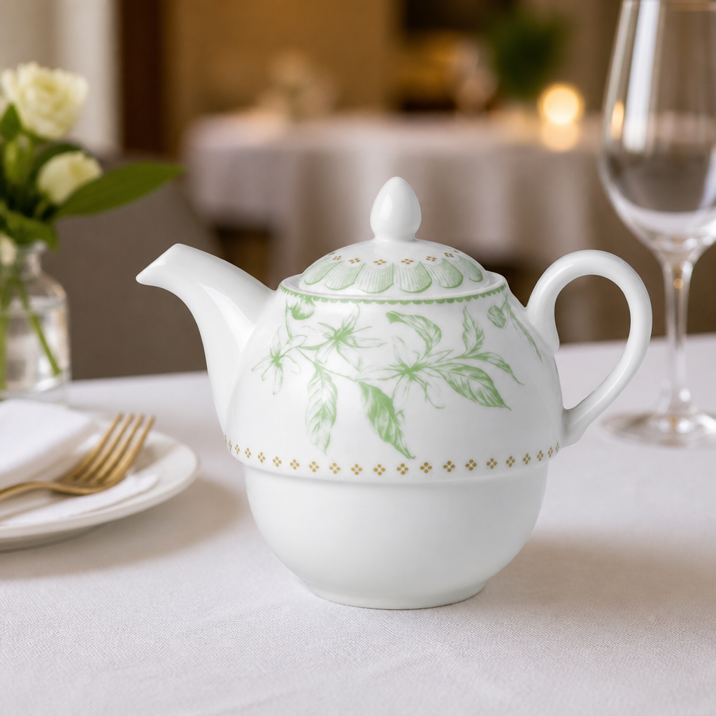 Commercial Tea For One Teapot 460ml Bone China 6 Pack