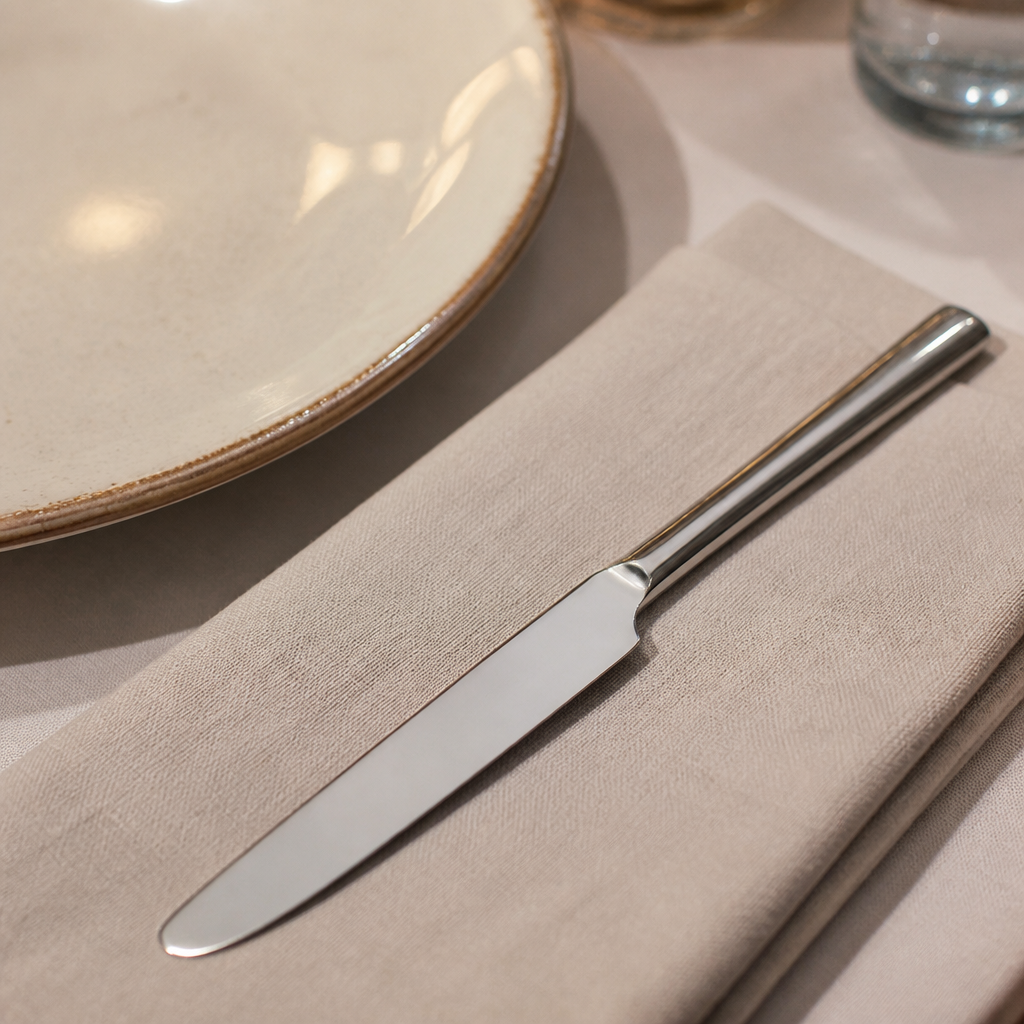 Commercial Dessert Knife Set 12 Pack Modern Design Stainless Steel