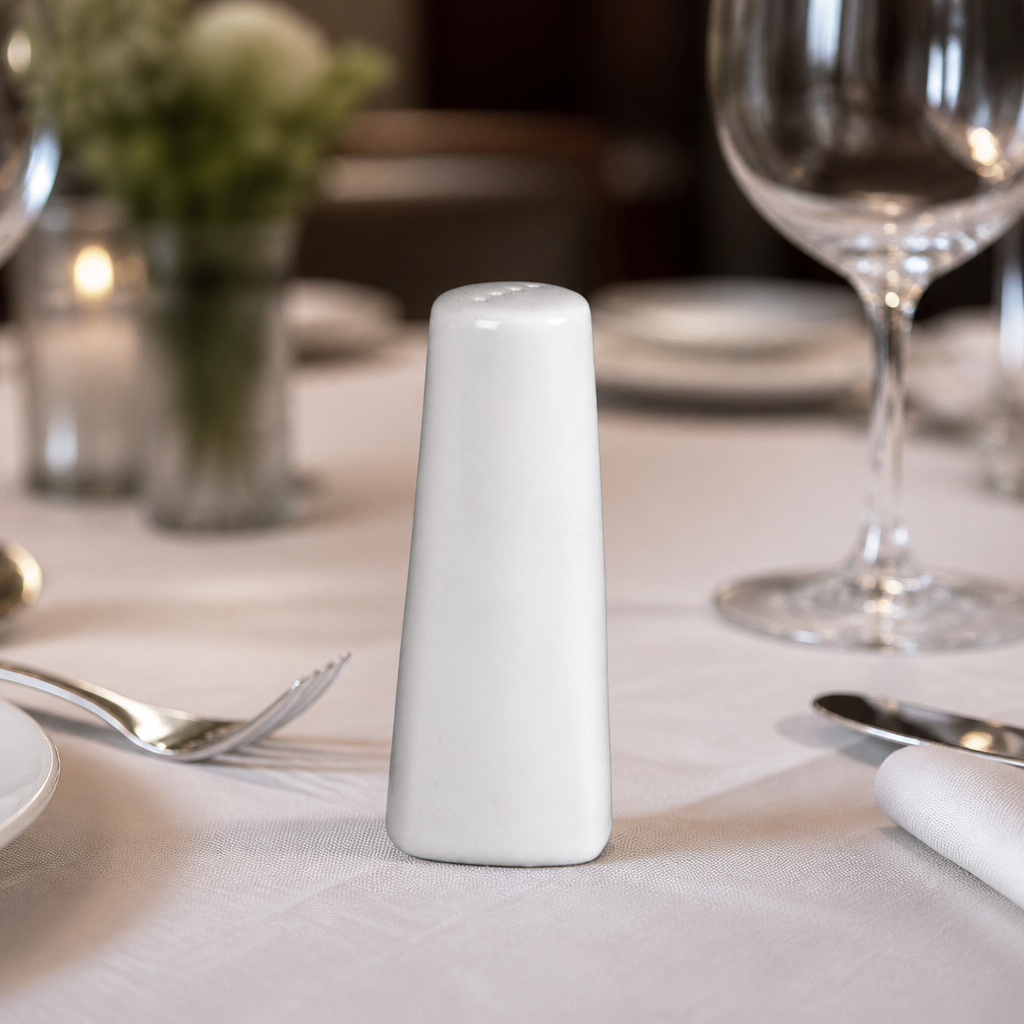Commercial 100mm Porcelain Pepper Shakers 6 Pack