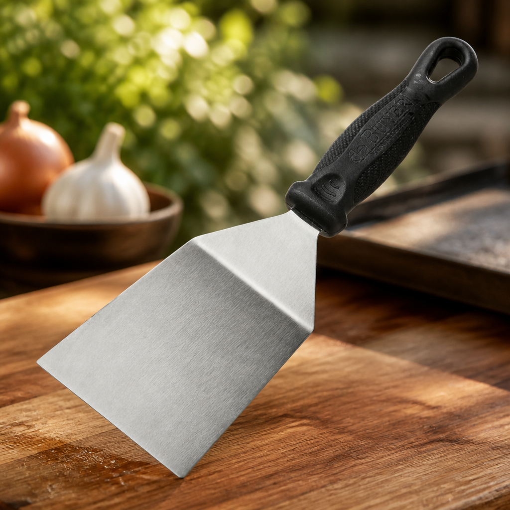 Commercial Spatula Turner 12cm Ergonomic Handle for Griddles