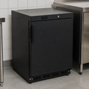 78Ltr Commercial Under Counter Freezer in Black Finish